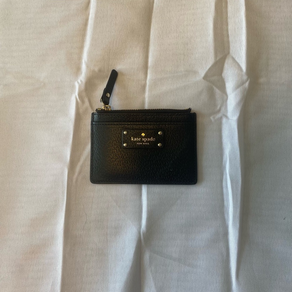 Kate Spade Black Leather Card Holder